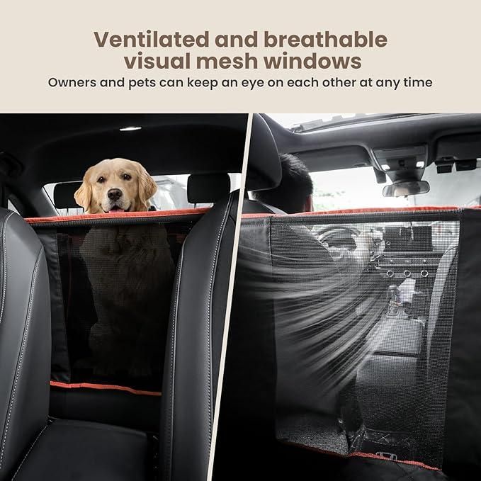 Pet Car Booster Seat – Waterproof & Breathable for Safe Rides!