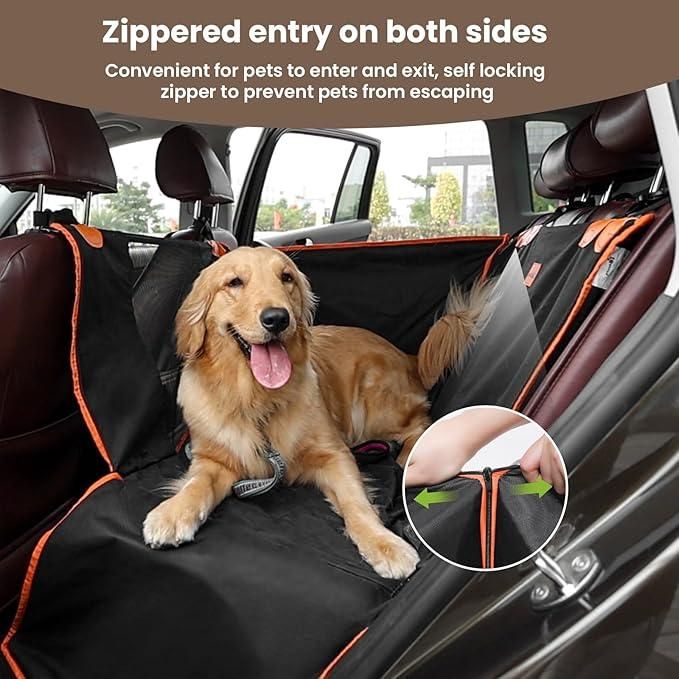 Pet Car Booster Seat – Waterproof & Breathable for Safe Rides!