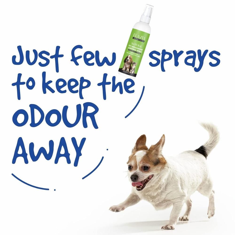 FLAZIA Natural Pet Odor Control Spray – Fresh & Clean (Pack of 2)