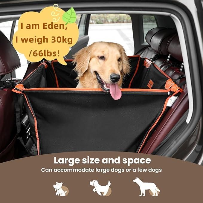 Pet Car Booster Seat – Waterproof & Breathable for Safe Rides!