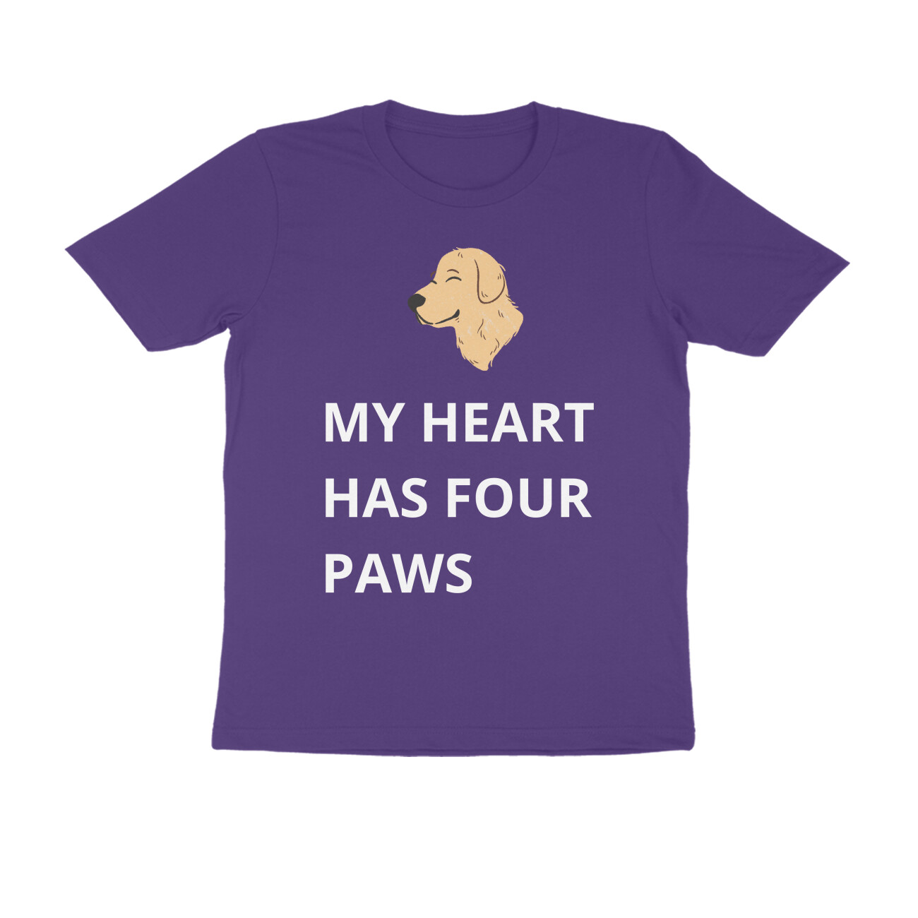 front-69a5bb45cb5aa-Purple_2XL_Men_Round.jpg my heart has 4 paws – premium pet parent t shirt